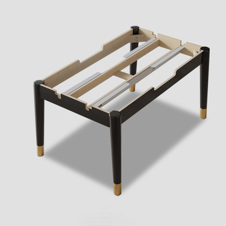 Kitchen Modern Sintered Stone Top Dining Table of Traditional Height with Collapsible Dining Sets