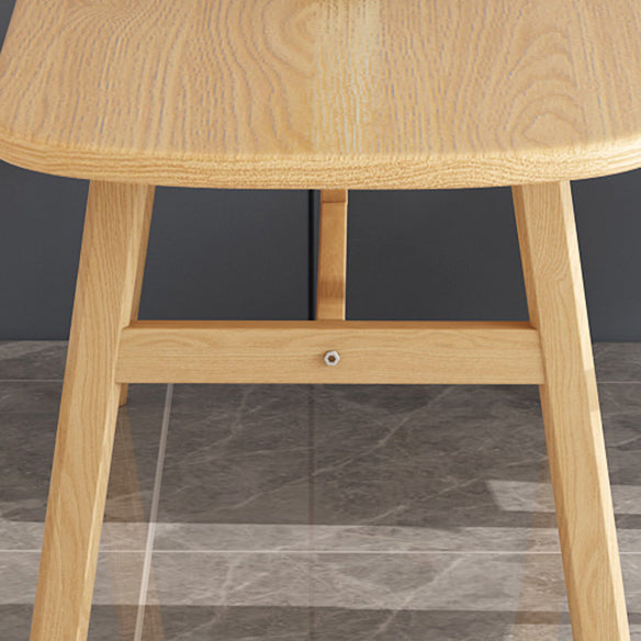 Minimalist Traditional Height Wood Dining Table Rectangle Dining Room Set For Home