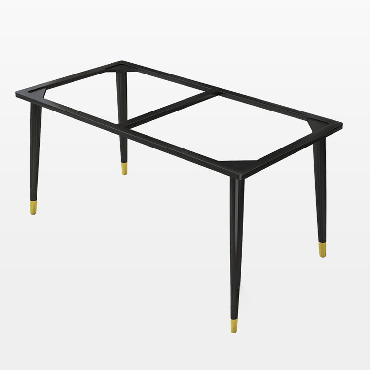 Dining Room Set Nordic Sintered Stone Rectangular Dining Table with Trestle Base