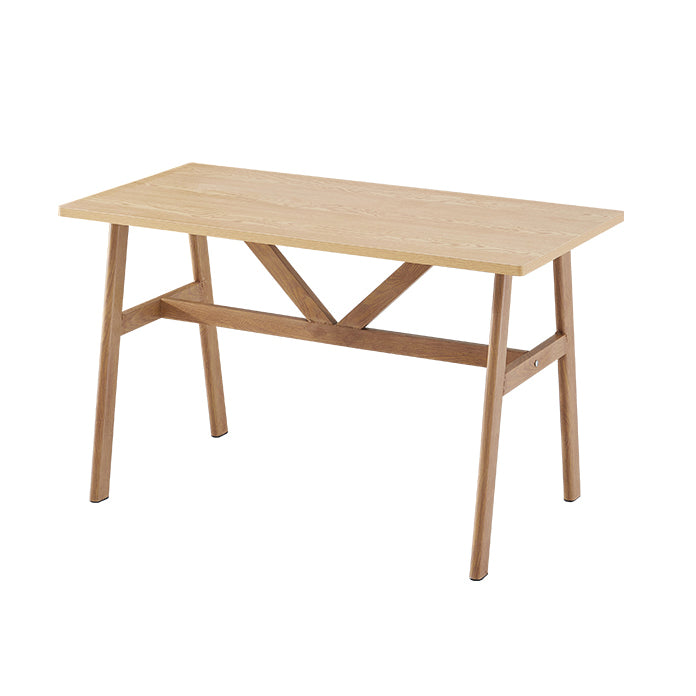 5 Pcs MDF Modern Dining Room Set with Rectangle Table and Pedestal Base Dining Set