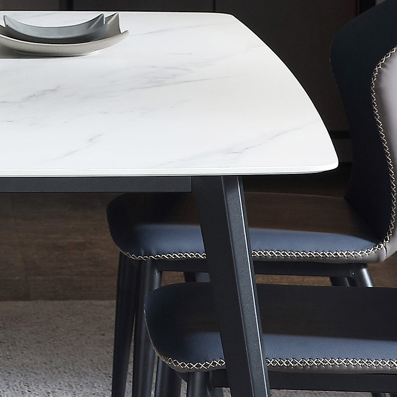 Modern Style Sintered Stone Dining Set with Rectangle Shape Dinette Set for Home Use