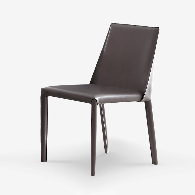 Modern Style Traditional Height Dining Set with Fixed Rectangle Shape Table and 4 Black Legs Base