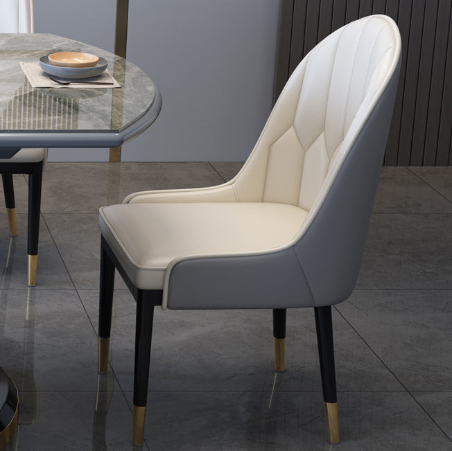 Contemporary Style Sintered Stone Dining Table with Self-Storing Leaf and Pedestal Base