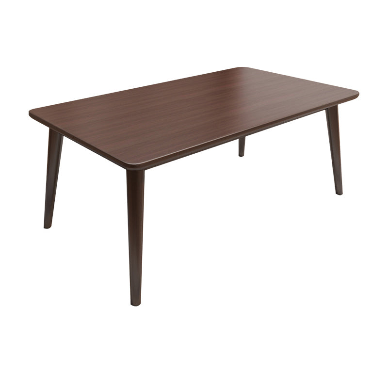 Minimalist Solid Wood Dining Set with Oak Wood Dining Table and Chairs