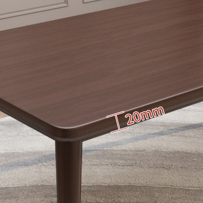 Minimalist Solid Wood Dining Set with Oak Wood Dining Table and Chairs