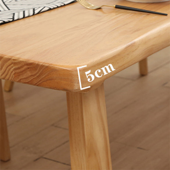 Minimalist Wooden Table Set of 5/7 with Rectangle Table Dining Set for Restaurant
