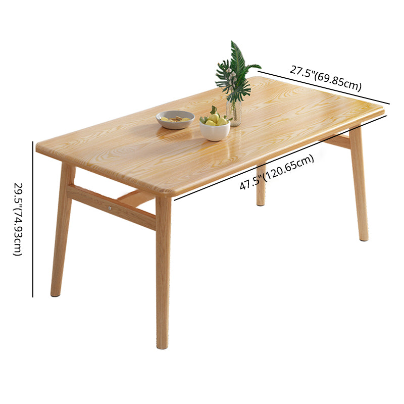 Home Modern Style MDF Dining Furniture Set Rectangle Dining Set with Wood Base