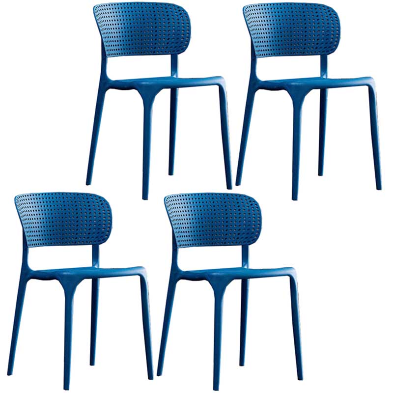 Chaise latéral en plastique de style glamour