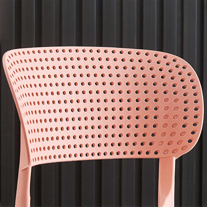 Chaise latéral en plastique de style glamour