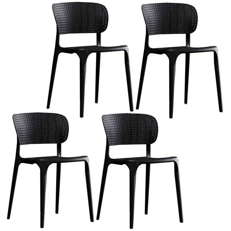 Chaise latéral en plastique de style glamour