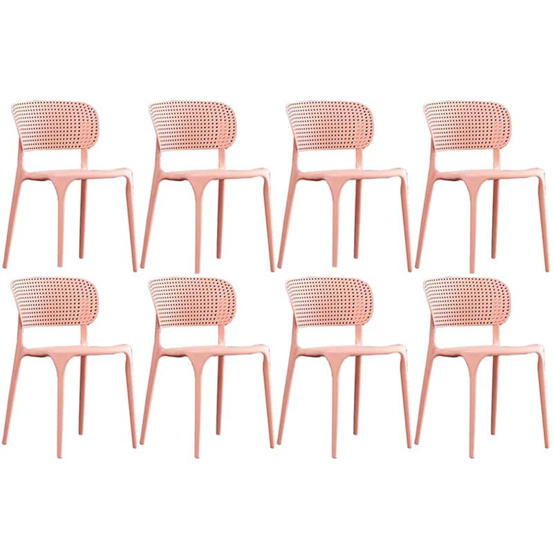 Chaise latéral en plastique de style glamour