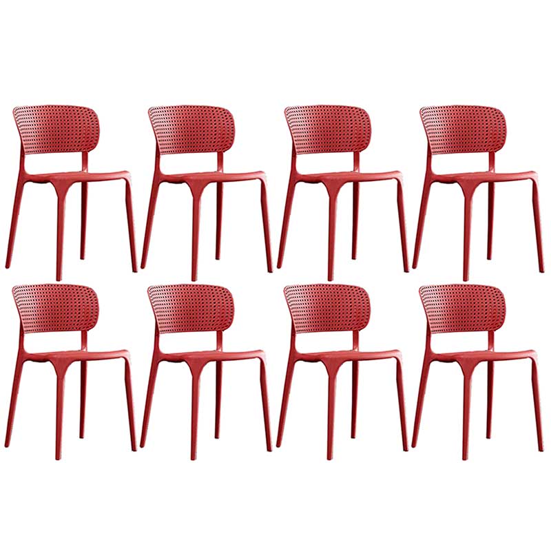 Chaise latéral en plastique de style glamour
