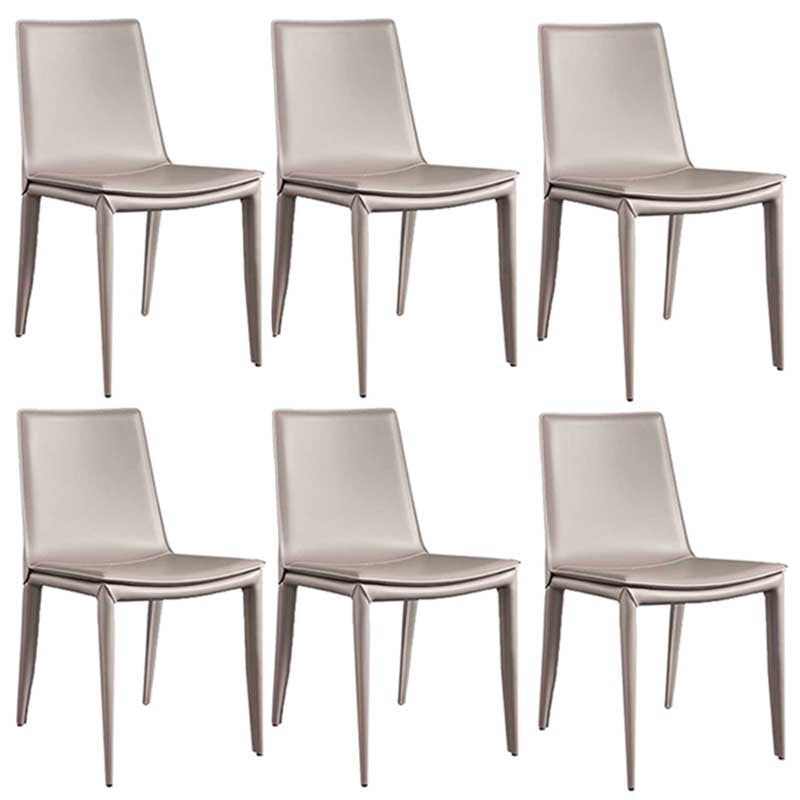 Contemporary Kitchen PU Leather Dining Side Chair Parson Dining Side Chair