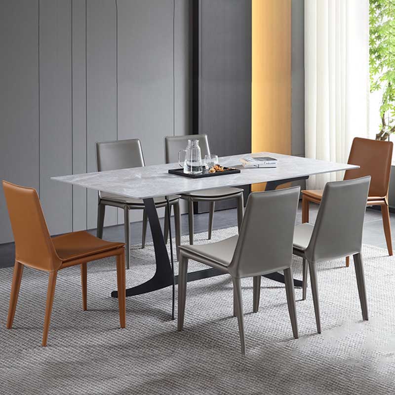 Contemporary Kitchen PU Leather Dining Side Chair Parson Dining Side Chair