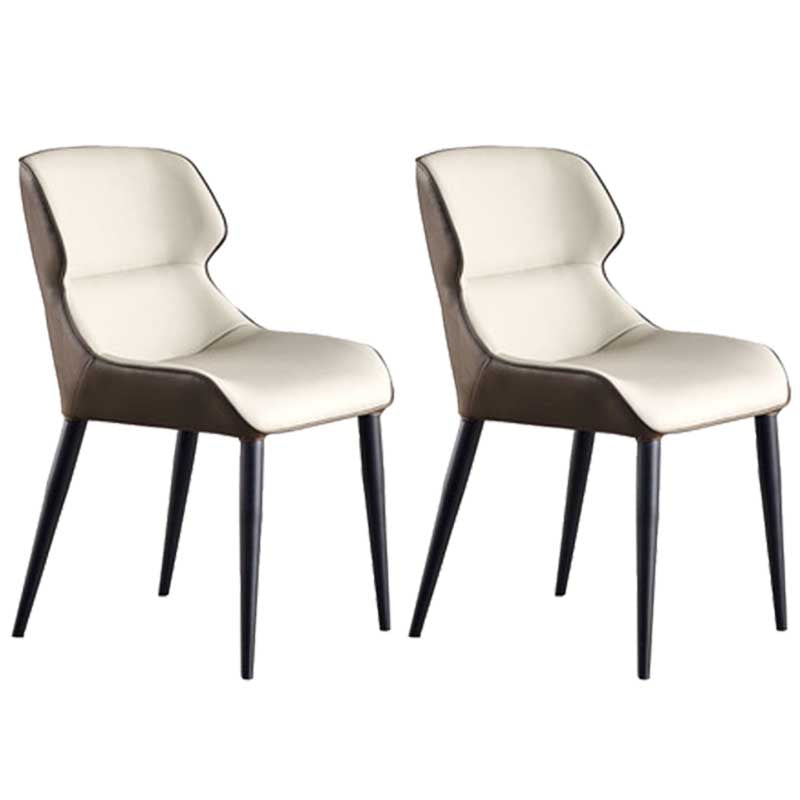 Chaise de style rembourré de style moderne chaise Parsons wingback empilable pour la maison