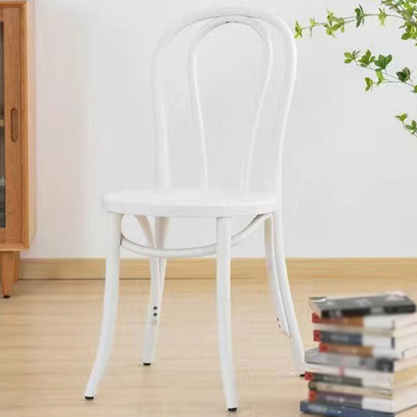 Birch Wood Contemporary Dining Room Chairs Windsor Back Side Chair Set