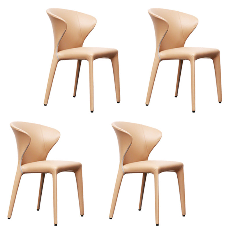 Chaise de salle à manger contemporaine, chaise d'appoint à oreilles avec 4 pieds en métal pour un usage domestique