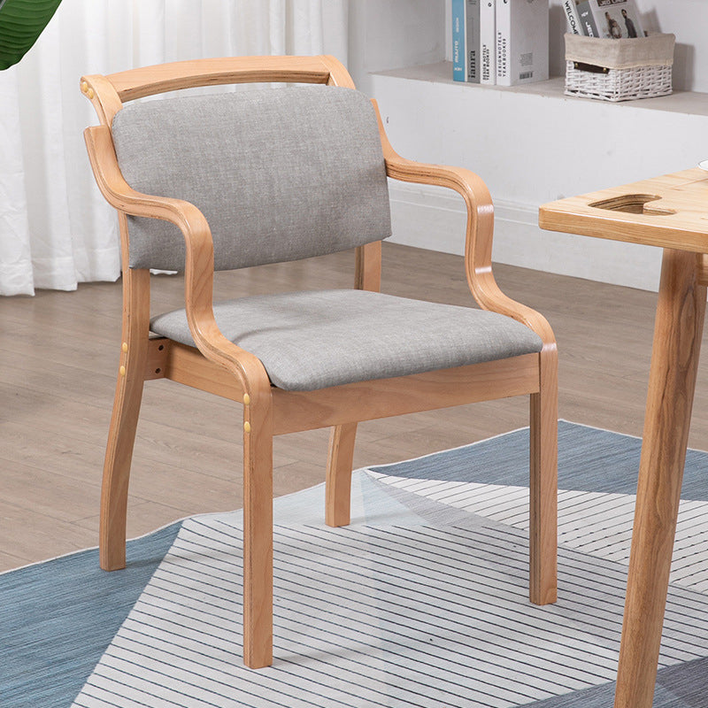 Ensembles de chaises latérales de salle à manger à dossier ouvert de chaise intérieure-extérieure en bois de style moderne