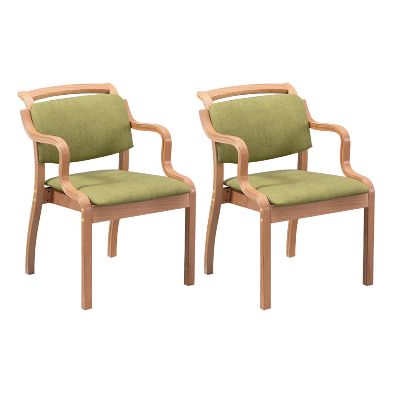 Ensembles de chaises latérales de salle à manger à dossier ouvert de chaise intérieure-extérieure en bois de style moderne