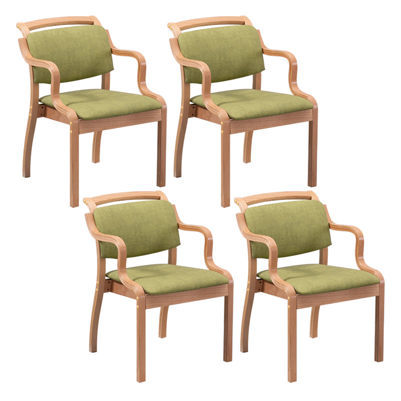 Ensembles de chaises latérales de salle à manger à dossier ouvert de chaise intérieure-extérieure en bois de style moderne