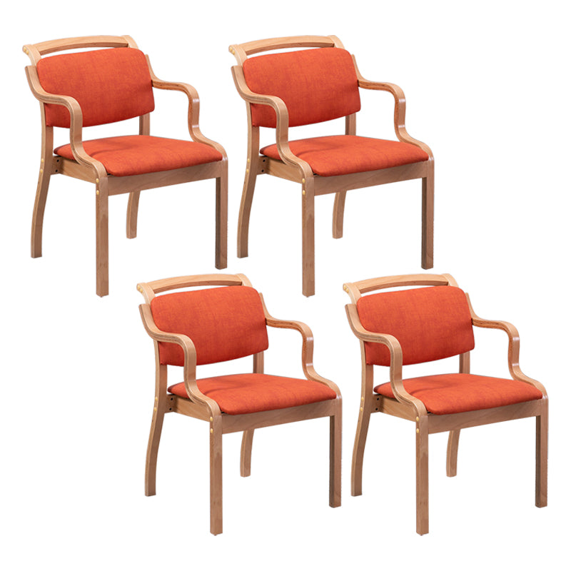 Ensembles de chaises latérales de salle à manger à dossier ouvert de chaise intérieure-extérieure en bois de style moderne