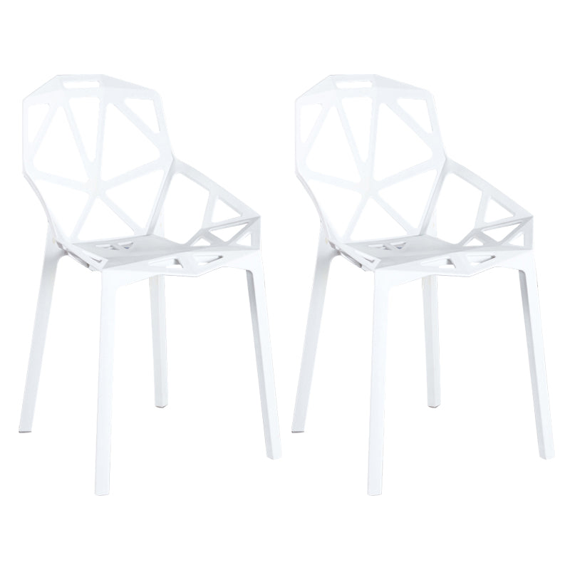 Chaise d'appoint scandinave pour maison, nid d'oiseau, dossier croisé, chaise de salle à manger en plastique