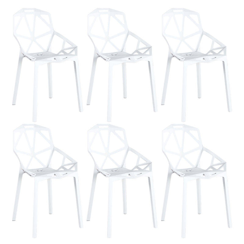 Chaise d'appoint scandinave pour maison, nid d'oiseau, dossier croisé, chaise de salle à manger en plastique