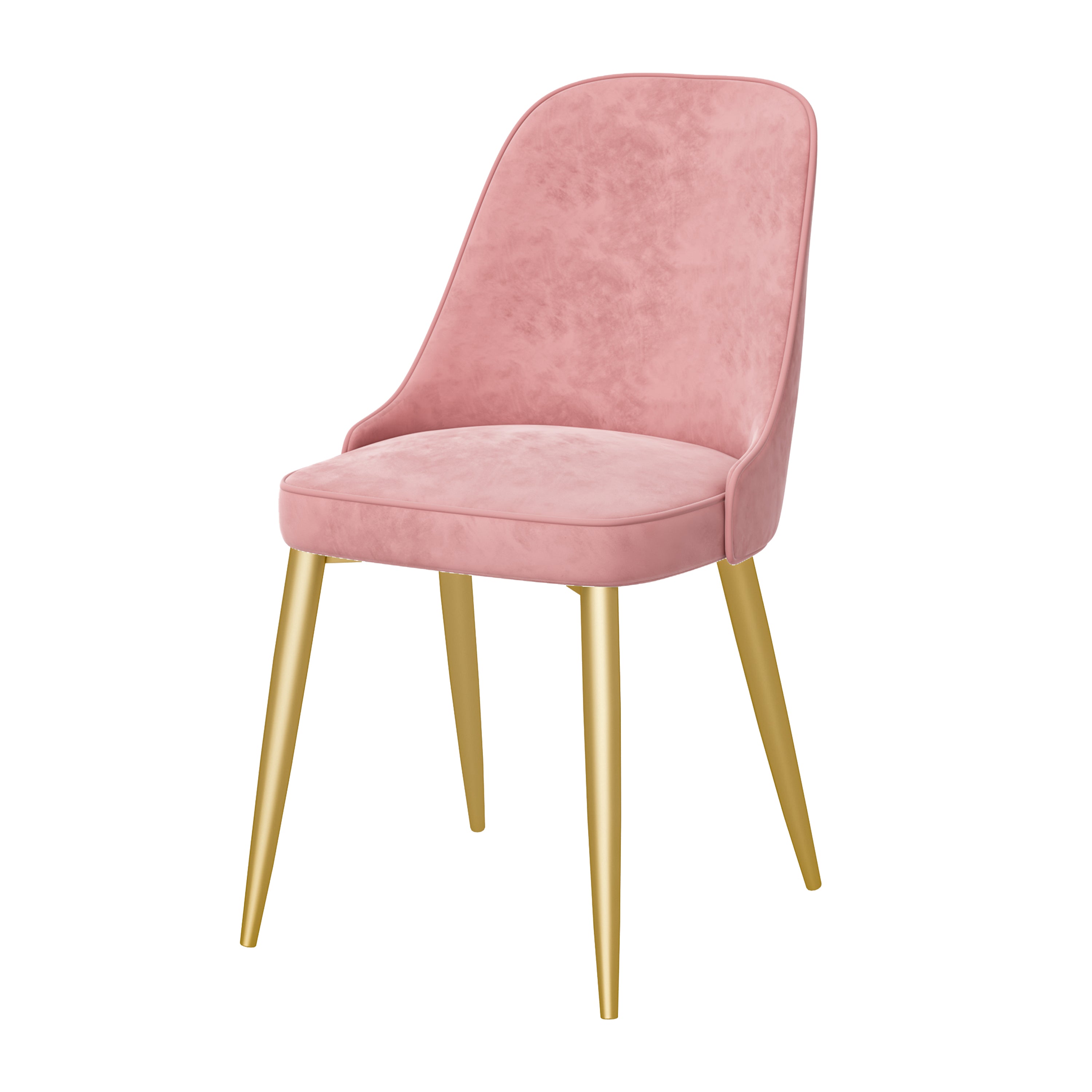 Chaise de salle à manger à dossier solide mental moderne, chaise de cuisine dorée à manger