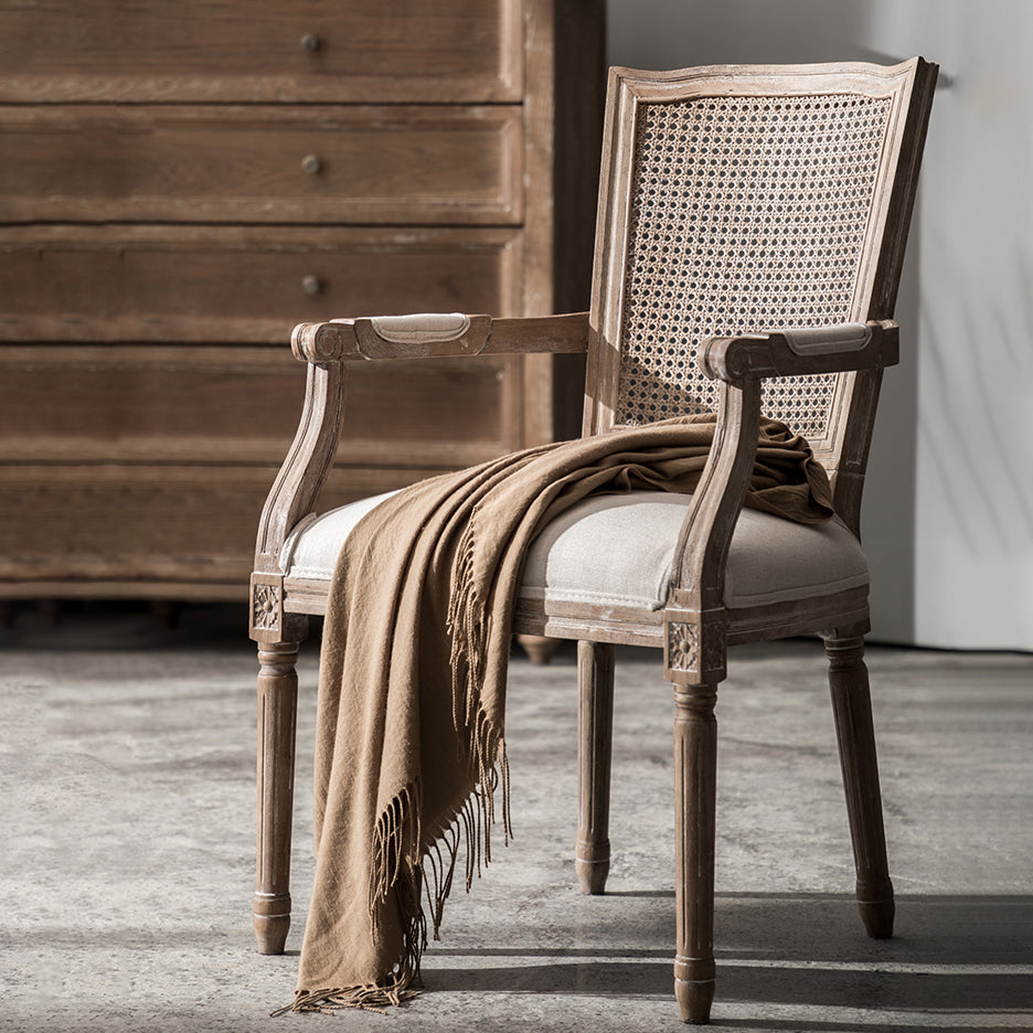 Chaise de salle à manger de style country en bois de style intérieur 20 ''