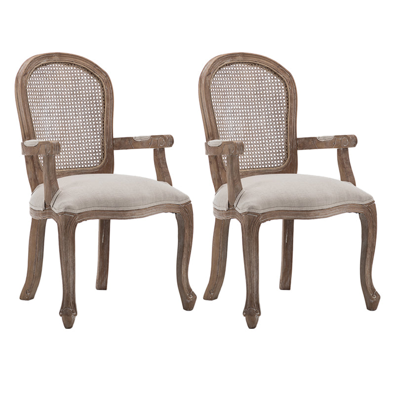 Fauteuil de salle à manger en bois avec coussin, chaise d'appoint à dossier ouvert pour la maison