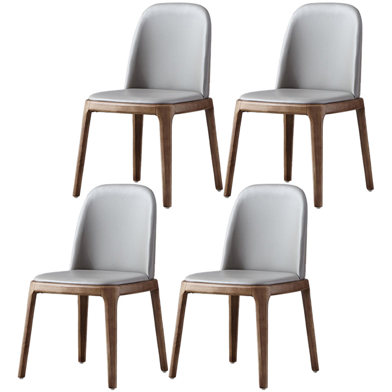 Ensemble de chaises en bois pour salle à manger et cuisine scandinave Glam, ensemble de chaises d'appoint à dossier solide