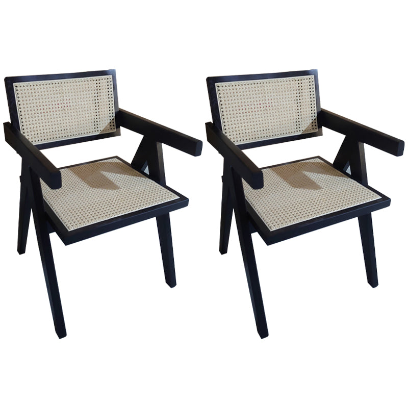 Modern Style Ash Wood Kitchen Dining Chairs Open Back Dining Side Chair