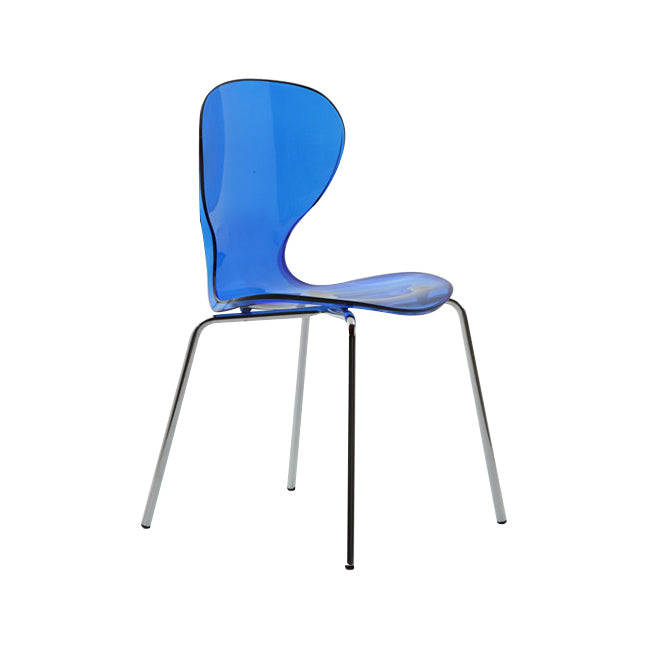 Chaise latérale arrière solide en plastique moderne 33" H dinant la chaise avec 4 jambes pour le restaurant