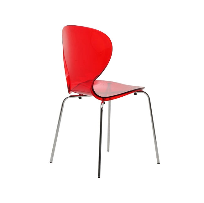 Chaise latérale arrière solide en plastique moderne 33" H dinant la chaise avec 4 jambes pour le restaurant