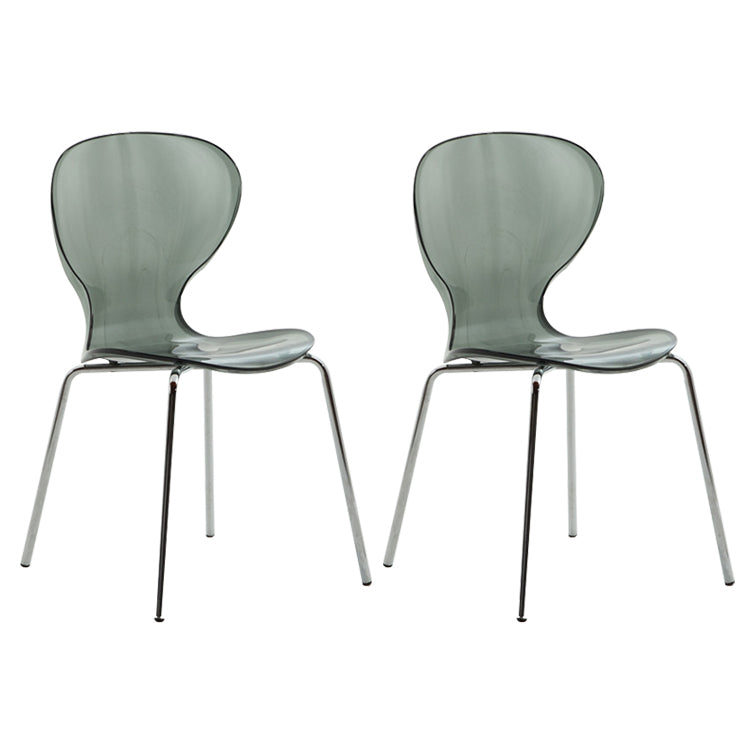 Chaise latérale arrière solide en plastique moderne 33" H dinant la chaise avec 4 jambes pour le restaurant