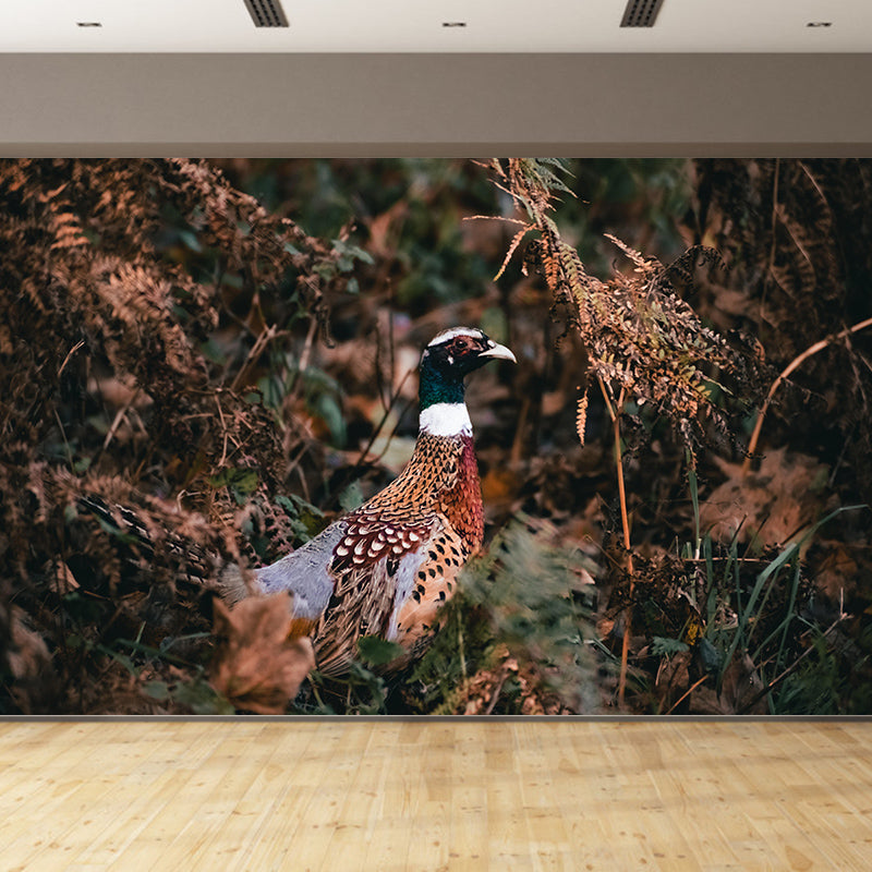 Pheasant Wall Decor Mural Moisture Resistant Living Room Wall Covering