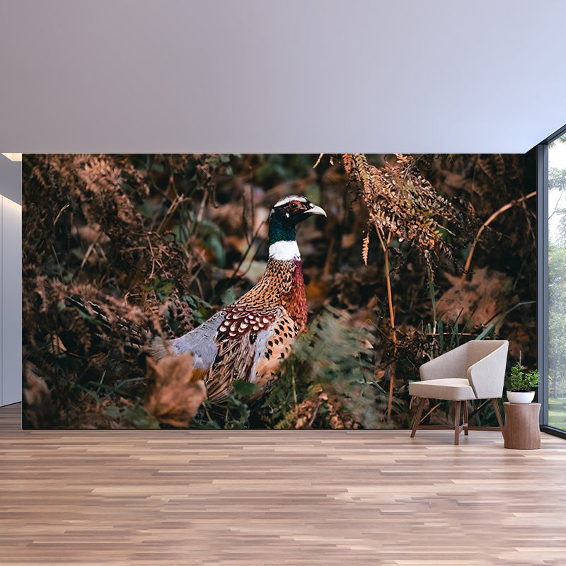 Pheasant Wall Decor Mural Moisture Resistant Living Room Wall Covering