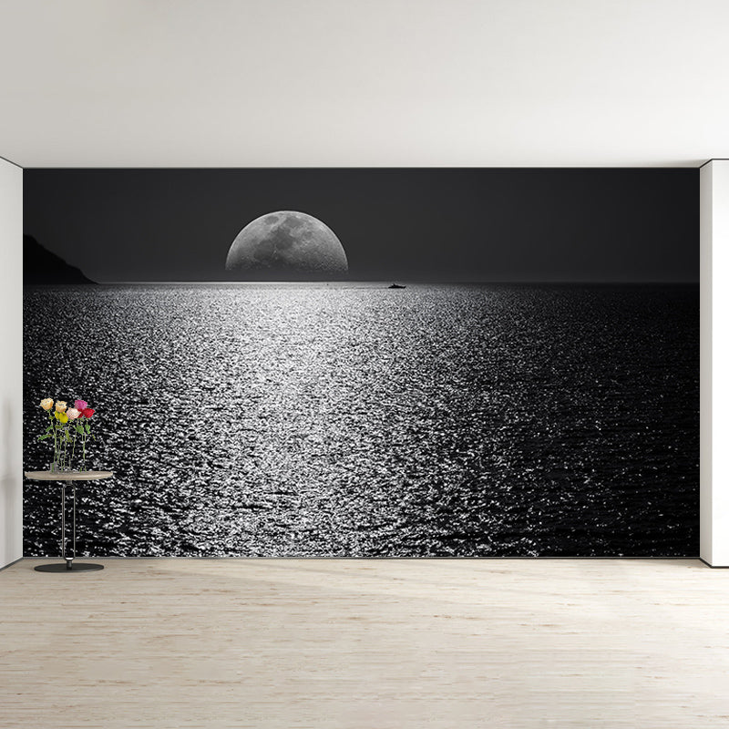 Oversized Sea Mural Wallpaper Photography Horizontal Wall Decor for Home Decoration