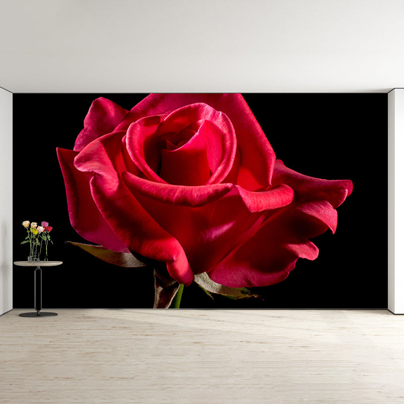 Beautiful Flower Mural Wallpaper Photography Horizontal Wall Decor for Home