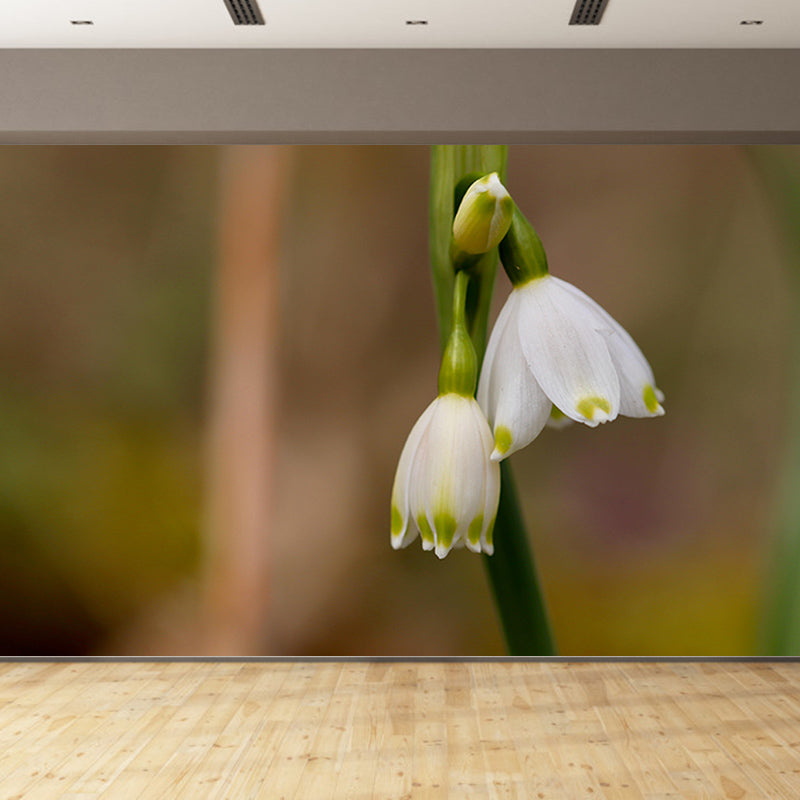 Contemporary Marzenbecher Flower Mural Soft Color Stain Resistant Wall Art