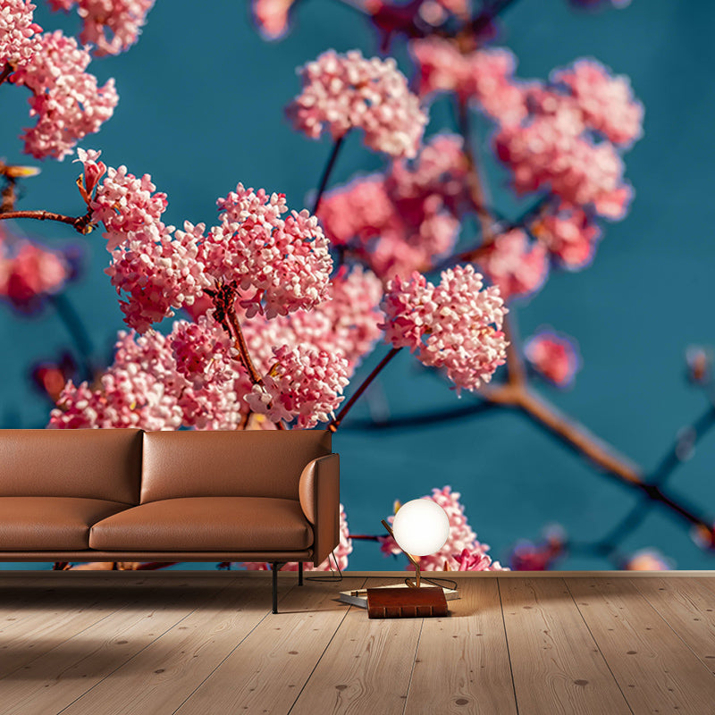 Viburnum Flower Wall Decor Mural Moisture Resistant Living Room Wall Covering