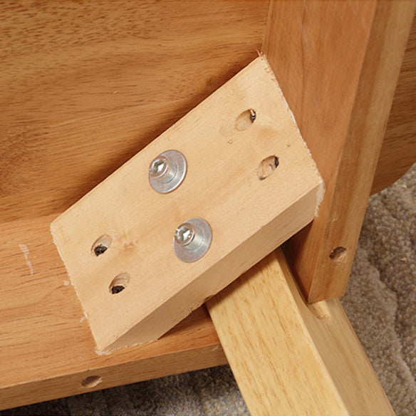 Modern Style Solid Wood Dining Set with Rectangle Shape Table and 4 Legs Base for Home Use