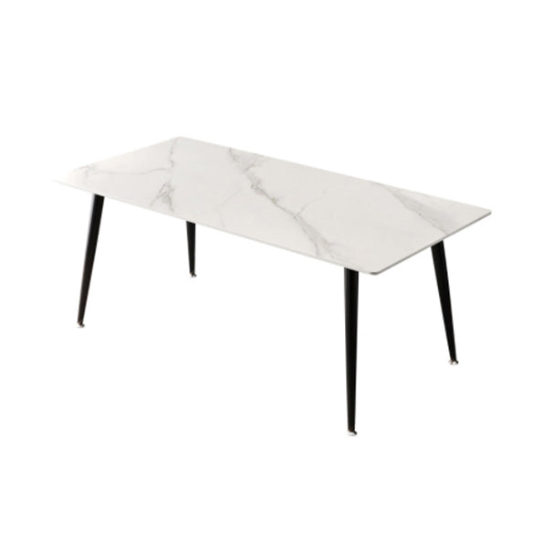 Fixed Sintered Stone Top Kitchen Table Set with 4 Legs Base Dining Table Sets for Home