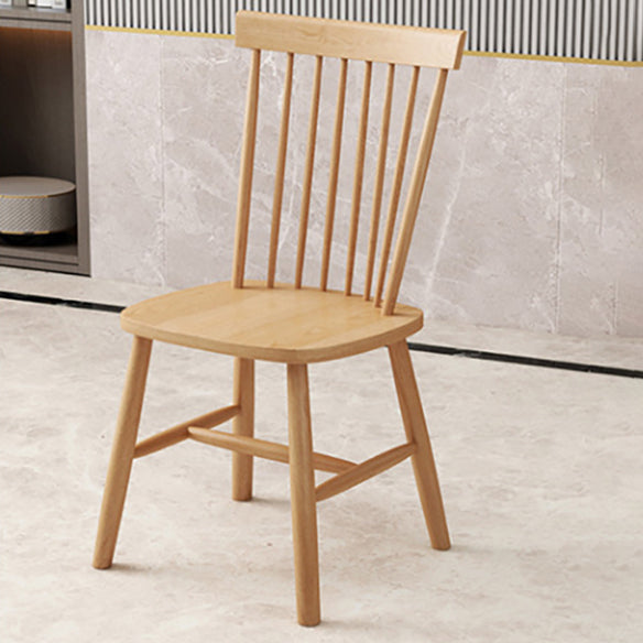 Modern Solid Wood Standard Dining Set Natural for Kitchen Dining Set with 4 Legs Base