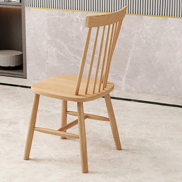 Modern Solid Wood Standard Dining Set Natural for Kitchen Dining Set with 4 Legs Base