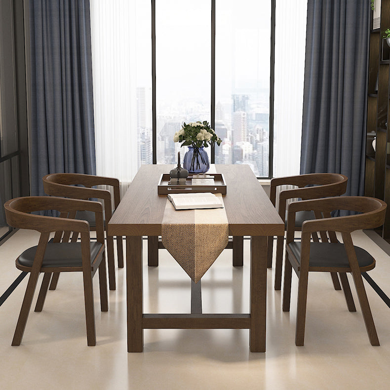 Farmhouse Style Kitchen Sintered Stone Furniture of Standard Height Formal Dining Room Table Set