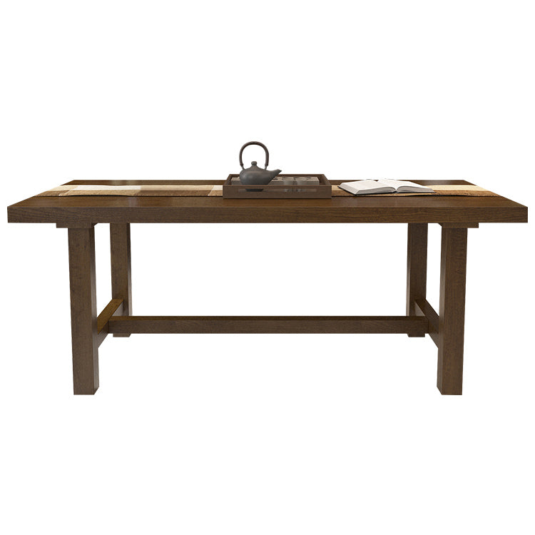 Farmhouse Style Kitchen Sintered Stone Furniture of Standard Height Formal Dining Room Table Set