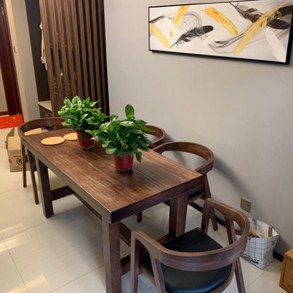 Farmhouse Style Kitchen Sintered Stone Furniture of Standard Height Formal Dining Room Table Set