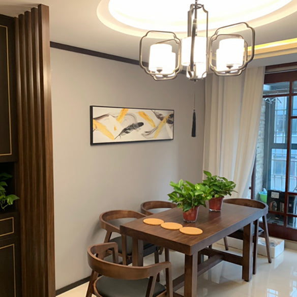 Farmhouse Style Kitchen Sintered Stone Furniture of Standard Height Formal Dining Room Table Set