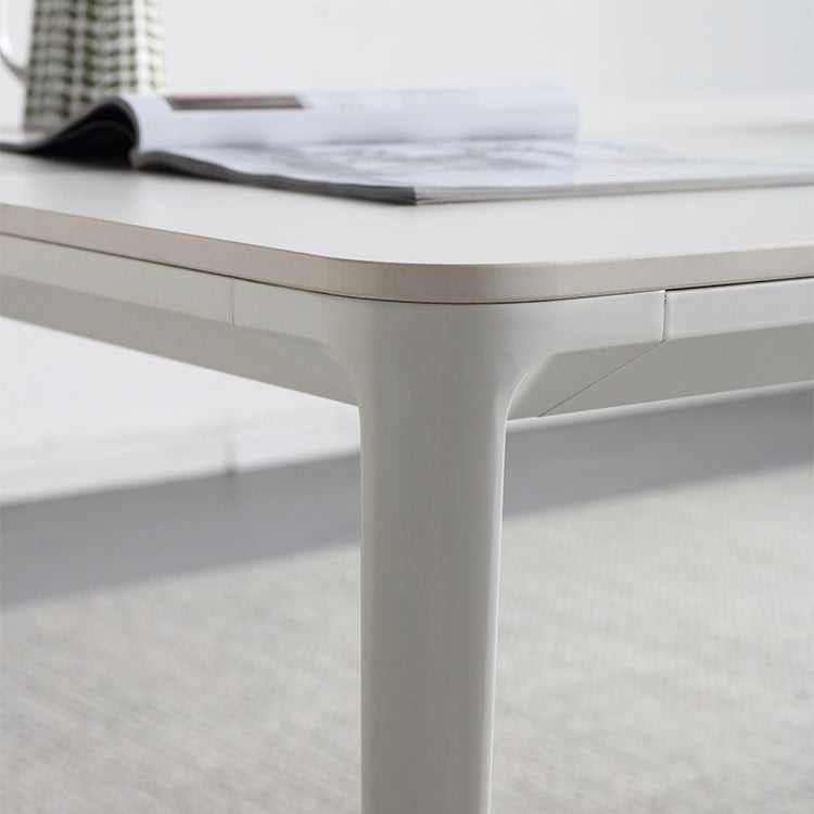 Kitchen Minimalist Sintered Stone Dining Table of Traditional Height with Formal Dining Room Sets